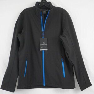 Stormtech Orbiter SoftshellZippered Brushed Tr Mens Black/Blue Jacket in Size M